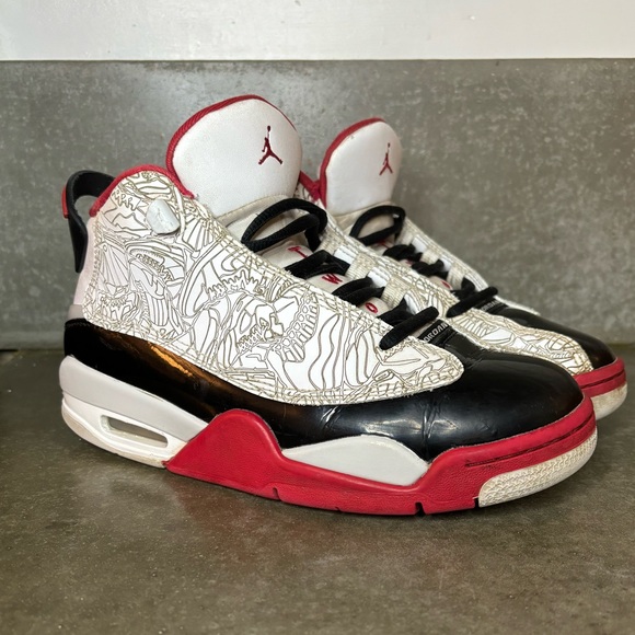 Nike Air Jordan Dub Zero Varsity Red 2022 Super school Size 4 Youth / 5.5 Women - Picture 2 of 14